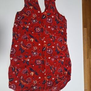 Old Navy Red Floral Dress